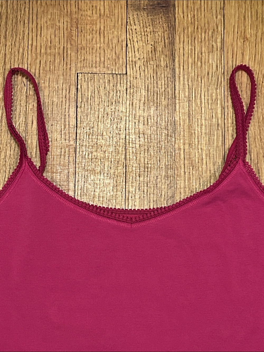 On Gossamer Raspberry Slim-Strap Tank Top - Picture 2 of 8